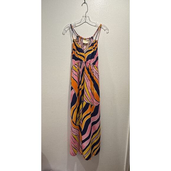 Maeve Size 2 Finley Wide Leg Colorful Bright Boho Jumpsuit Anthropologie READ - Picture 1 of 12